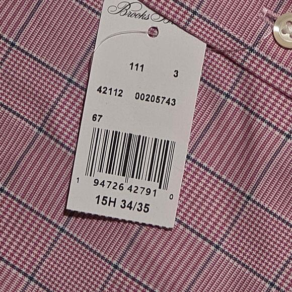 Brooks Brothers Men’s Dress Shirt Regent Fit Non-Iron Glen Plaid NWT - Picture 2 of 5